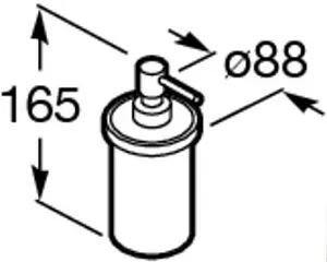 Дозатор для жидкого мыла Roca Nuova хром 816532001, 2