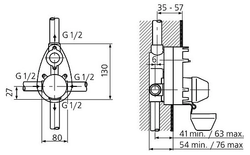 Скрытая часть Ideal Standard Attitude A2650NU