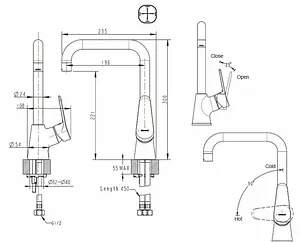 Смеситель для кухни Bravat Eco хром F7111147C-1 Смеситель для кухни Bravat Eco хром F7111147C-1, 2