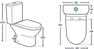 Унитаз-компакт безободковый Aquanet Ray-C Rimless белый Ray-C+Ray-C-1 Унитаз-компакт безободковый Aquanet Ray-C Rimless белый Ray-C+Ray-C-1, 2