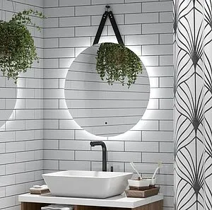 Зеркало с подсветкой Continent Best Led 65 с бесконтактным сенсором чёрный ЗЛП606, 5