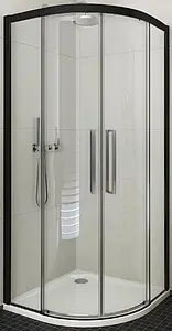 Душевое ограждение 900x900мм прозрачное стекло Roltechnik Exclusive Line ECR2N/900 black elox 561-9000000-05-02 Душевое ограждение 900x900мм прозрачное стекло Roltechnik Exclusive Line ECR2N/900 black elox 561-9000000-05-02, 1