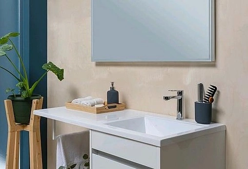 Тумба-умывальник напольная над стиральной машиной Aquanet Токио 110 R белый 00236916+00235498