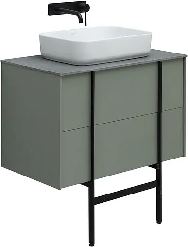 Тумба-умывальник подвесная Allen Brau Reality 80 олива 1.32005.CGM+