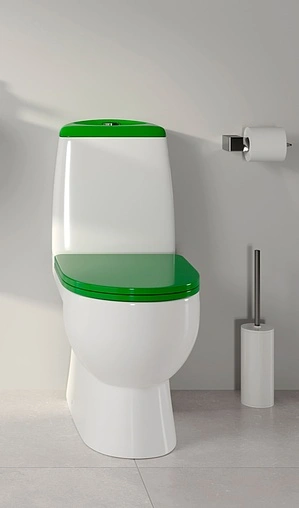 Унитаз-компакт Sanita Luxe Best Color Green белый/зеленый WC.CC/Best/2-DM/GRN.G/S1