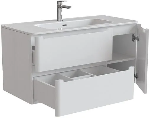 Тумба-умывальник подвесная IDDIS Edifice 100 белый EDI10W1i95K