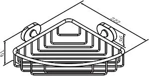 Полка Am.Pm Sense L хром A7434800 Полка Am.Pm Sense L хром A7434800, 2