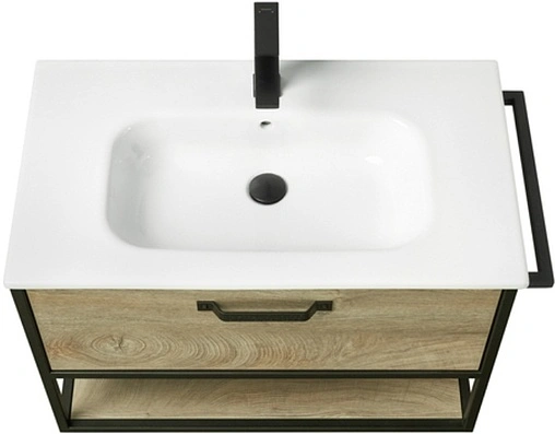 Тумба-умывальник подвесная Aquaton Лофт Фабрик 80 дуб эндгрейн 1A2424K7LTDU0