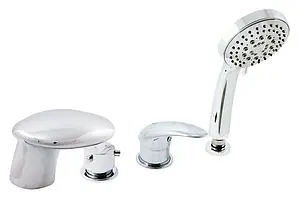 Смеситель на борт ванны на 4 отверстия Rav Slezak Dunaj хром D471.5P, 1