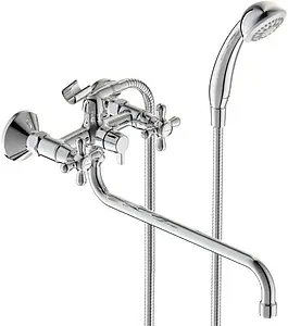 Смеситель для ванны с длинным изливом Vidima Retro хром BA349AA, 1