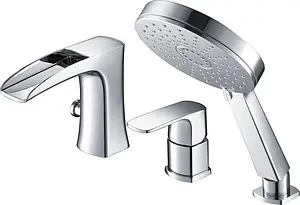 Смеситель на борт ванны на 3 отверстия Timo Lumi хром 4210/00Y Смеситель на борт ванны на 3 отверстия Timo Lumi хром 4210/00Y, 1