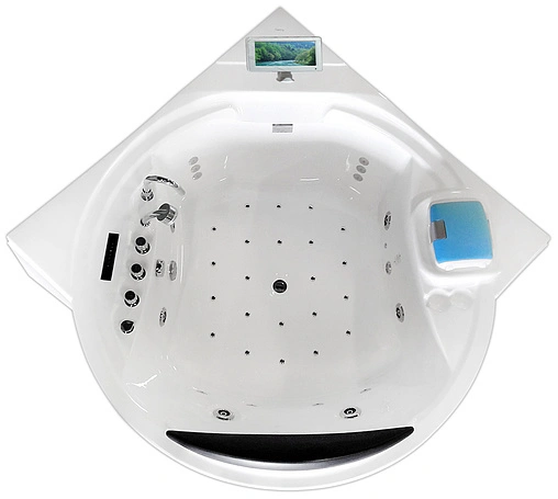 Ванна акриловая с гидромассажем Gemy 181x181 G9071 II O