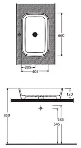 Раковина beWash Albano 66 белый 36651001, 2
