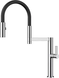 Смеситель для кухни с гибким изливом Omoikiri Osaka BN-BL нержавеющая сталь/чёрный 4994331, 3