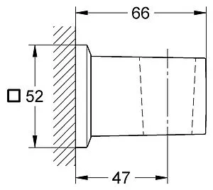Держатель ручного душа Grohe Allure Brilliant хром 27706000 Держатель ручного душа Grohe Allure Brilliant хром 27706000, 2