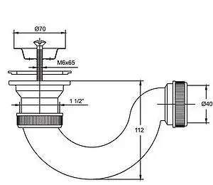 Сифон для душевого поддона VIRPlast Мини Элит хром 30980656 Сифон для душевого поддона VIRPlast Мини Элит хром 30980656, 2