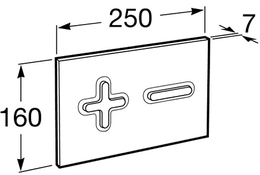 Клавиша смыва для унитаза Roca PL-6 890085005 кнопки/хром матовый, панель/белый глянцевый Клавиша смыва для унитаза Roca PL-6 890085005 кнопки/хром матовый, панель/белый глянцевый