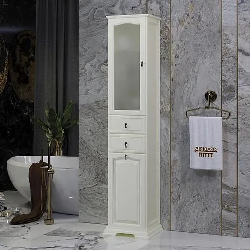 Шкаф-пенал напольный Opadiris Риспекто 40 L слоновая кость 00-00005836