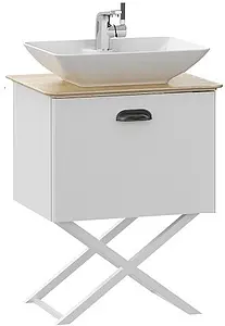 Тумба-умывальник напольная ISVEA Bei 60 белый/дуб 21BES065055I+10SY50052SV Тумба-умывальник напольная ISVEA Bei 60 белый/дуб 21BES065055I+10SY50052SV, 5