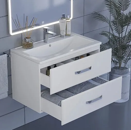 Тумба-умывальник подвесная Uperwood Foster 80 белый 291020531 Тумба-умывальник подвесная Uperwood Foster 80 белый 291020531