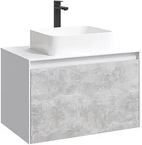 Тумба под умывальник подвесная Aqwella Mobi 80 белый MOB0108W, 4