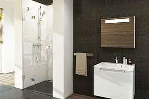 Душевая дверь 800мм прозрачное стекло Ravak Brilliant BSD2-80 A-L 0UL4AA00Z1, 4