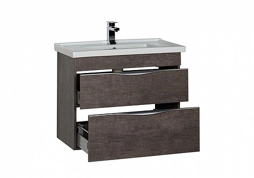 Тумба под умывальник Aquanet Эвора 80 дуб антик 00183002