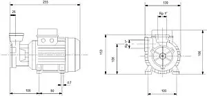 Насос поверхностный Grundfos PF 2-50 99126442, 2