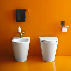 Биде напольное Laufen Kartell белый 8.3233.1.000.302.1 Биде напольное Laufen Kartell белый 8.3233.1.000.302.1, 3