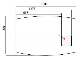 Шкаф-зеркало Aquaton Севилья 120 белый 1A125702SE010, 2