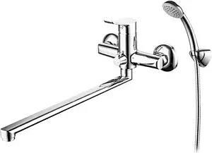 Смеситель для ванны с длинным изливом Milardo Amplex хром AMPSB02M10 Смеситель для ванны с длинным изливом Milardo Amplex хром AMPSB02M10, 1
