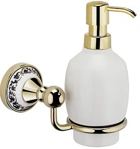 Дозатор для жидкого мыла Fixsen Bogema gold золото/белый FX-78512G, 1