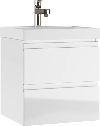 Тумба под умывальник подвесной Домино Graffo 50 белый DGr2113T
