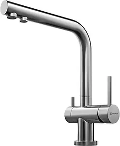 Смеситель для кухни с подключением к фильтру Omoikiri Nagano-BN нержавеющая сталь 4994011, 1