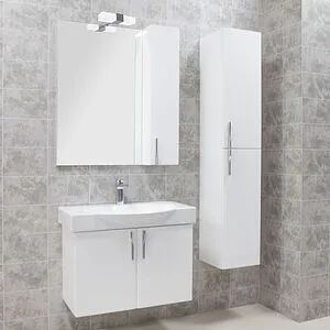 Шкаф-пенал подвесной Aquaton Мэриленд 30 белый 1A199703ME010, 4