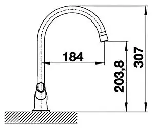 Смеситель для кухни Blanco Amona жасмин 520773 Смеситель для кухни Blanco Amona жасмин 520773, 3