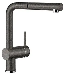 Смеситель для кухни с выдвижным изливом Blanco Linus-S антрацит 516688, 1