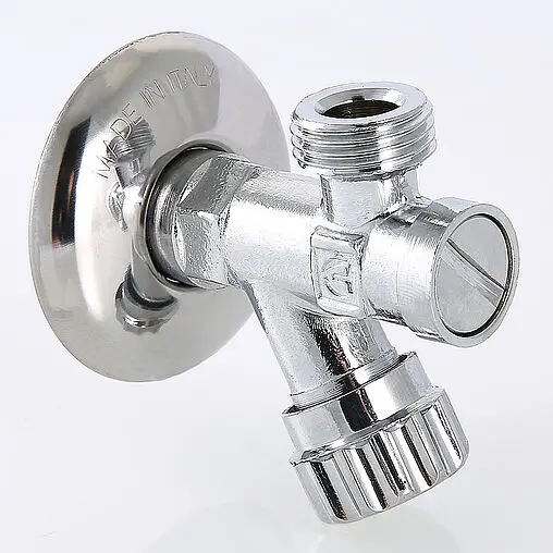 Вентиль регулирующий угловой с фильтром ½&quot;н x ½&quot;н хром Valtec VT.282.GBC.0404