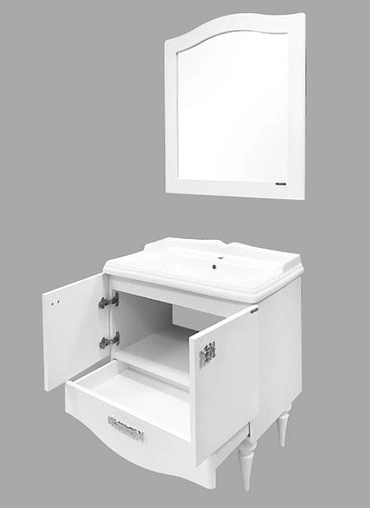 Тумба-умывальник напольная Comforty Монако 80-1 белый 00004136578CF Тумба-умывальник напольная Comforty Монако 80-1 белый 00004136578CF