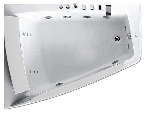 Ванна акриловая с гидромассажем Gemy 170x130 L G9056 B L