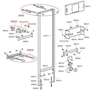 Инсталляция для писсуара AlcaPlast A107/1200 Инсталляция для писсуара AlcaPlast A107/1200, 3