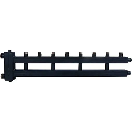 Распределительный коллектор 5 контуров с гидрострелкой 1½&quot;н x 1&quot;н Rommer RDG-0018-014045