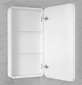 Шкаф-зеркало Jorno Pastel 46 белый жемчуг Pas.03.46/W, 5