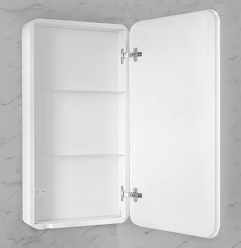 Шкаф-зеркало Jorno Pastel 46 R белый жемчуг Pas.03.46/W