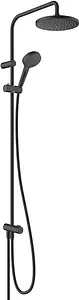 Душевая система без смесителя Hansgrohe Vernis Blend 200 1jet Reno чёрный матовый 26272670, 1
