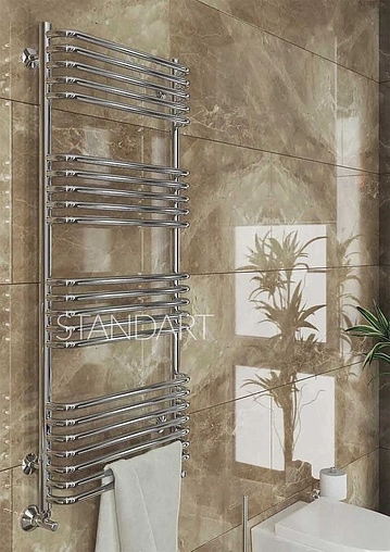 Полотенцесушитель водяной лесенка Terminus Стандарт П22 500х1196 полированная сталь 4620768886201