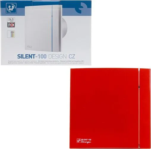 Вентилятор вытяжной Soler &amp; Palau SILENT-100 CZ RED DESIGN 4C
