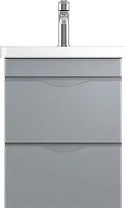 Тумба-умывальник подвесная ISVEA Neo 50 серый 21NGS329050E Тумба-умывальник подвесная ISVEA Neo 50 серый 21NGS329050E, 3