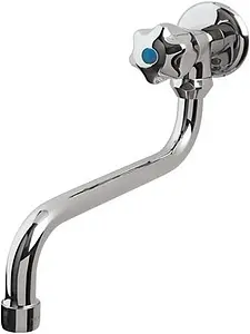Кран для раковины настенный Vidima Vit хром BA160AA Кран для раковины настенный Vidima Vit хром BA160AA, 1