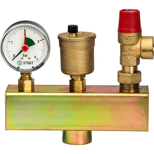 Группа безопасности котла до 50 кВт 1&quot; 3 бар Stout SVS-0004-015025